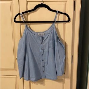 Light blue denim tank